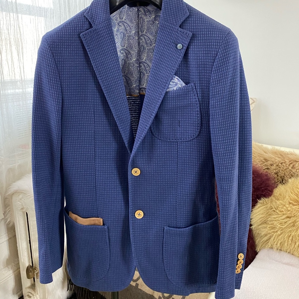 Massimo Dutti bright blue blazer